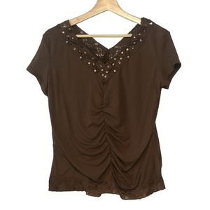 Lena Jeans Lace Top Size XL